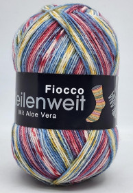 Носочная пряжа Lana Grossa MEILENWEIT 100 FIOCCO  80% шерсть, 20% полиамид - 7851