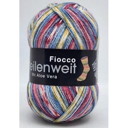 Носочная пряжа Lana Grossa MEILENWEIT 100 FIOCCO  80% шерсть, 20% полиамид - 7851