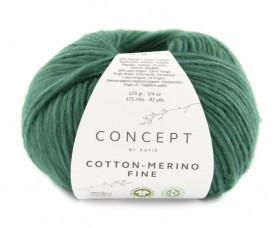 Пряжа CONCEPT by KATIA Cotton-Merino Fine 70% хлопок, 30% мериносовая шерсть - 93 изумрудный