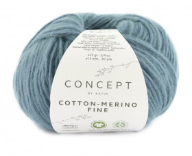 Пряжа CONCEPT by KATIA Cotton-Merino Fine 70% хлопок, 30% мериносовая шерсть - 95 серо-голубой