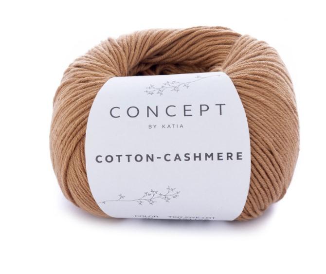 Пряжа CONCEPT by KATIA Cotton-Cashmere 90% хлопок, 10% кашемир -70 карамель