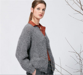 Пряжа CONCEPT by KATIA Alpaca Silver 73% альпака, 20% полиамид, 7% полиэстер - 259 бордовый серебристый