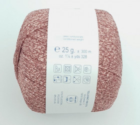 Пряжа Lana Gatto NEW GLITTER (51% полиэстер, 49% полиамид ) -9116 розовый