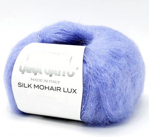 Пряжа Lana gatto SILK MOHAIR LUX 78% суперкид мохер, 14% шелк, 4% полиамид - 8480 голубой