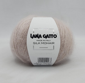 Пряжа Lana gatto SILK MOHAIR ( 75% мохер, 25% шелк) - 6039 бежевый