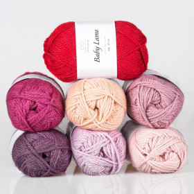 Пряжа INFINITY BABY LAMA 100% бэби лама - 3531 DUSTY POWDER PINK  MELANGE (сухая роза)