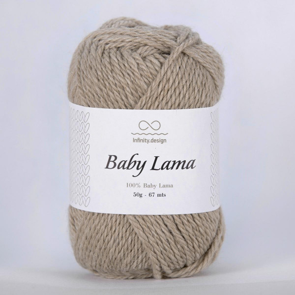 Пряжа INFINITY BABY LAMA 100% бэби лама - 3025 BEIGE MELANGE (бежевый меланж)