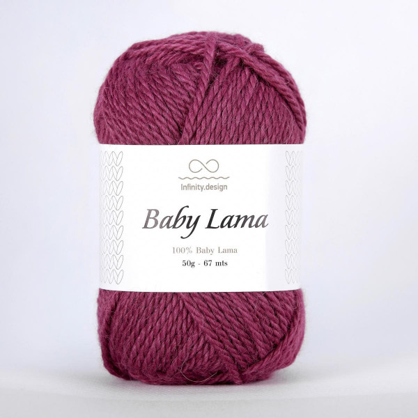 Пряжа INFINITY BABY LAMA 100% бэби лама - 4644 PLUM MELANGE (сливовый)