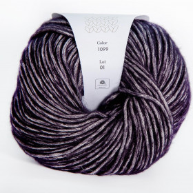 Пряжа INFINITY AQUARELLE 65% хлопок, 35% меринос - 1099  BLACK (черный)