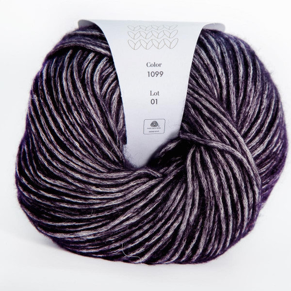 Пряжа INFINITY AQUARELLE 65% хлопок, 35% меринос - 1099  BLACK (черный)
