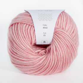 Пряжа INFINITY AQUARELLE 65% хлопок, 35% меринос - 4042  OLD PINK (розовый)