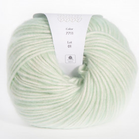 Пряжа INFINITY AQUARELLE 65% хлопок, 35% меринос - 7711  MINT (мятный)