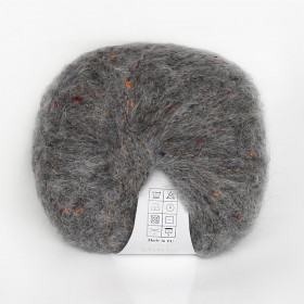 Твидовая пряжа INFINITY TWEED 40% бэби альпака, 8% мериносовая шерсть, 32% вискоза, 20% полиамид - 1053  DARK GRAY (темно-серый)