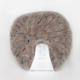 Твидовая пряжа INFINITY TWEED 40% бэби ал ьпака, 8% мериносовая шерсть, 32% вискоза, 20% полиамид 2544  LIGHT BEIGE (светло-бежевый)