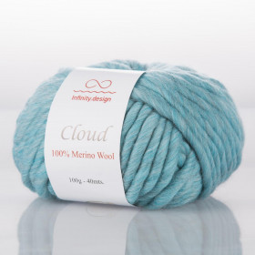 Пряжа INFINITY CLOUD 100% мериносовая шерсть - 0729 (бирюзовый)
