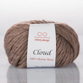 Пряжа INFINITY CLOUD 100% мериносовая шерсть - 0859 (коричневый)