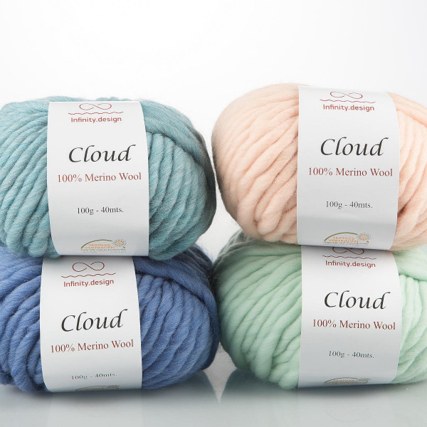 Пряжа INFINITY CLOUD 100% мериносовая шерсть - 4131 (бордовый)
