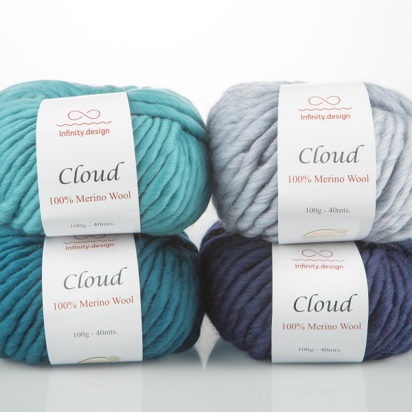 Пряжа INFINITY CLOUD 100% мериносовая шерсть - 4131 (бордовый)