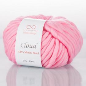 Пряжа INFINITY CLOUD 100% мериносовая шерсть - 8140 (розовый)