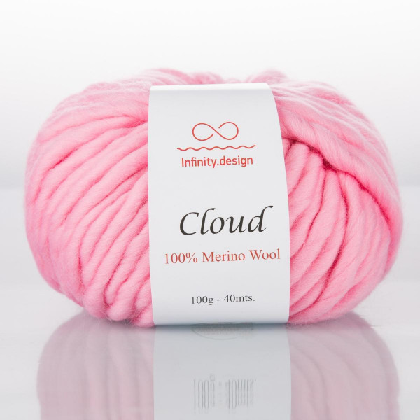 Пряжа INFINITY CLOUD 100% мериносовая шерсть - 8140 (розовый)
