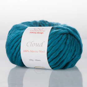 Пряжа INFINITY CLOUD 100% мериносовая шерсть - 2548 (сине-зеленый)