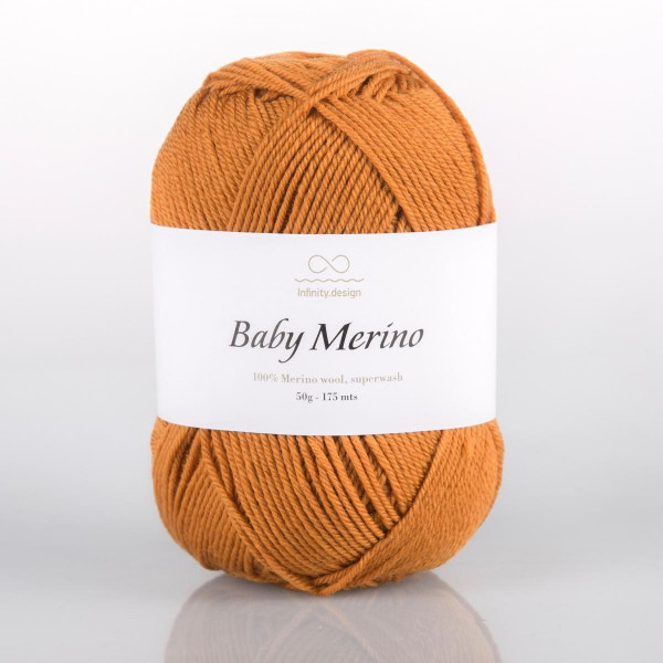 Пряжа INFINITY BABY MERINO (100% меринос) - 2537 DARK CURRY (карри)