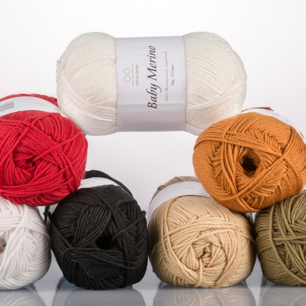 Пряжа INFINITY BABY MERINO (100% меринос) - 2537 DARK CURRY (карри)