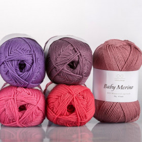 Пряжа INFINITY BABY MERINO (100% меринос) - 3161 MEDIUM BROWN (коричнево-серый)