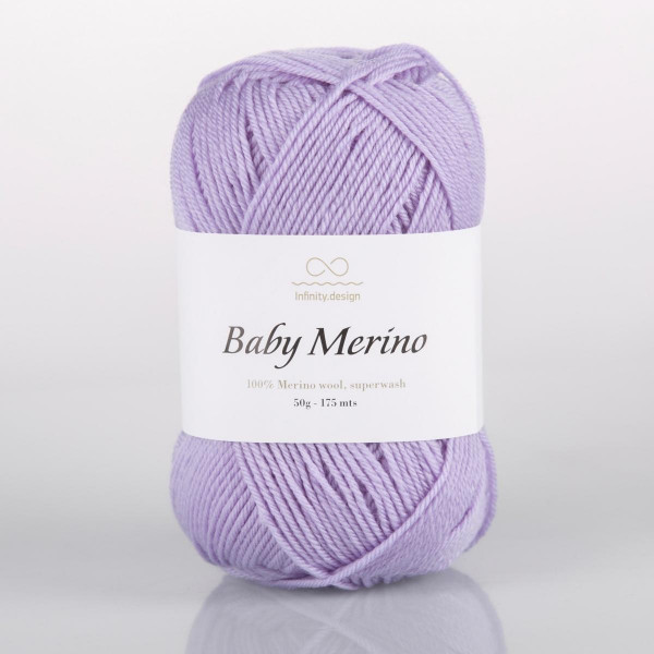 Пряжа INFINITY BABY MERINO (100% меринос) - 5213 LIGHT PURPLE (сиреневый)