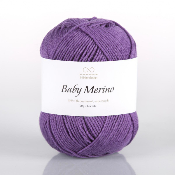 Пряжа INFINITY BABY MERINO (100% меринос) - 5226 PURPLE (фиолетовый)