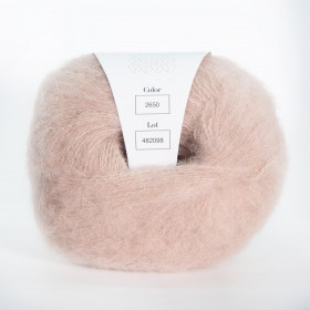 Пряжа INFINITY ALPACA SILK 77% альпака, 23% шелк - 2650 BEIGE (бежевый)