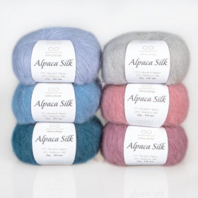 Пряжа INFINITY ALPACA SILK 77% альпака, 23% шелк - 2650 BEIGE (бежевый)