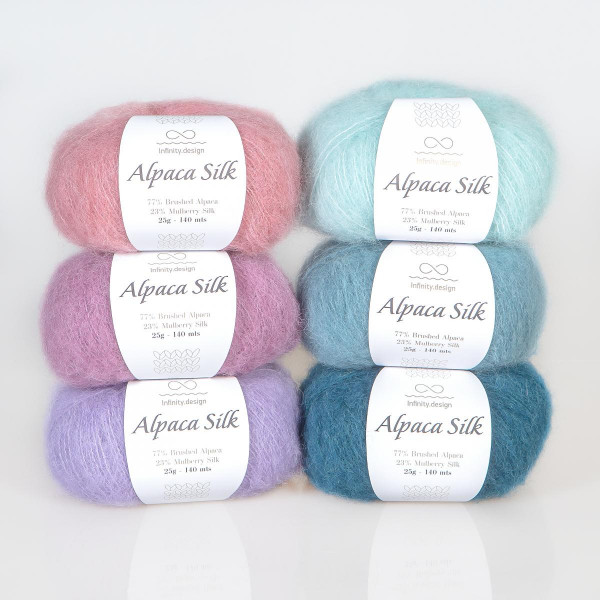 Пряжа INFINITY ALPACA SILK 77% альпака, 23% шелк - 2650 BEIGE (бежевый)
