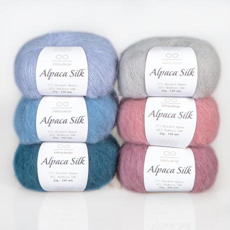 Пряжа INFINITY ALPACA SILK 77% альпака, 23% шелк - 2650 BEIGE (бежевый)