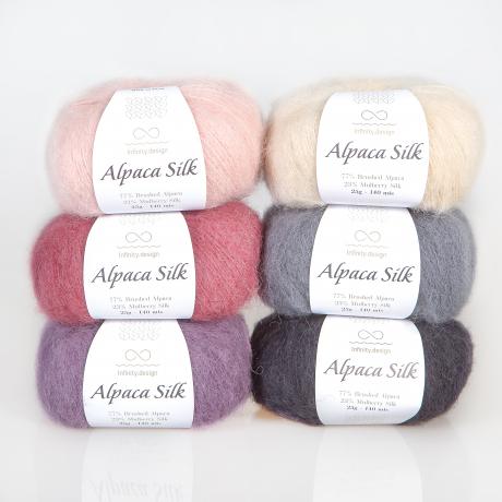 Пряжа INFINITY ALPACA SILK 77% альпака, 23% шелк - 2650 BEIGE (бежевый)