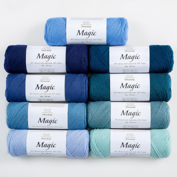 Носочная пряжа INFINITY MAGIC (80% меринос, 20% нейлон) - 4622 LIGHT HEATHER (светлый вереск)