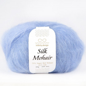 Пряжа INFINITY SILK MOHAIR (75% супер кид мохер, 25% шелк) - 5834 (голубой)