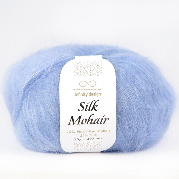 Пряжа INFINITY SILK MOHAIR (75% супер кид мохер, 25% шелк) - 5834 (голубой)