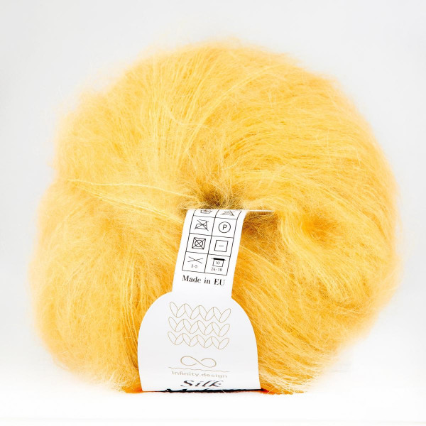 Пряжа INFINITY SILK MOHAIR (75% супер кид мохер, 25% шелк) - 2015 (желтый)