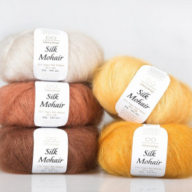 Пряжа INFINITY SILK MOHAIR (75% супер кид мохер, 25% шелк) - 3161 (коричневый)