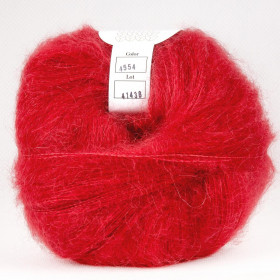 Пряжа INFINITY SILK MOHAIR (75% супер кид мохер, 25% шелк) - 4554 (красный)