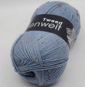 Носочная пряжа MEILENWEIT 100 TWEED (80% шерсть, 20% полиамид) - 171 голубой