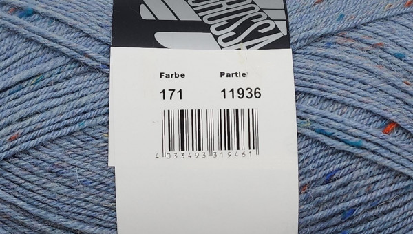 Носочная пряжа MEILENWEIT 100 TWEED (80% шерсть, 20% полиамид) - 171 голубой