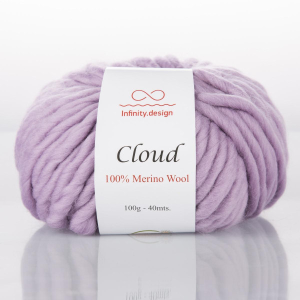 Пряжа INFINITY CLOUD 100% мериносовая шерсть -638 (сиреневый)