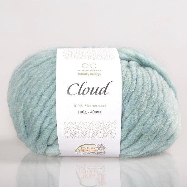 Пряжа INFINITY CLOUD 100% мериносовая шерсть - 035 (ментол)