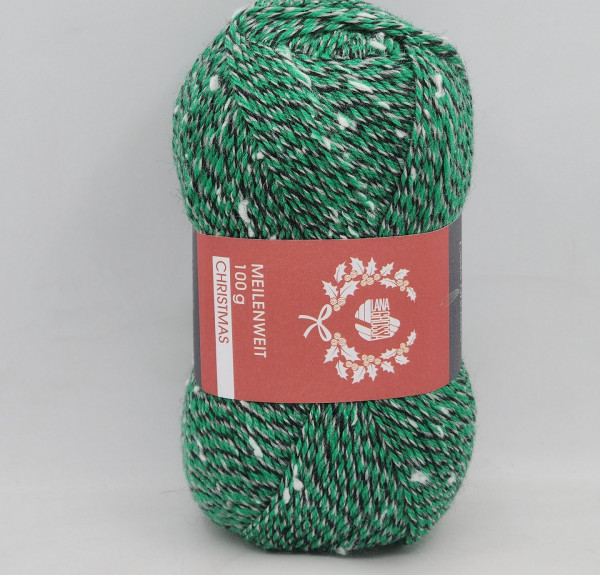 Носочная пряжа MEILENWEIT 100 CHRISTMAS Snow Flake - 6784