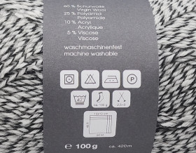 Носочная пряжа MEILENWEIT 100 CHRISTMAS Snow Flake - 6785