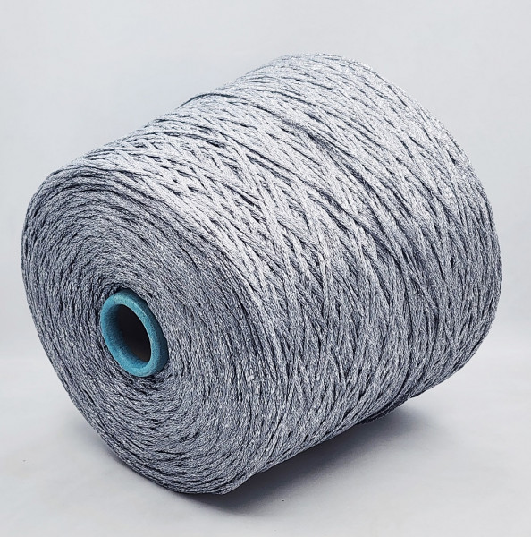 Пряжа FILAMORE COTONE LUREX 160 (80% хлопок. 20% люрекс) - 8893 серый
