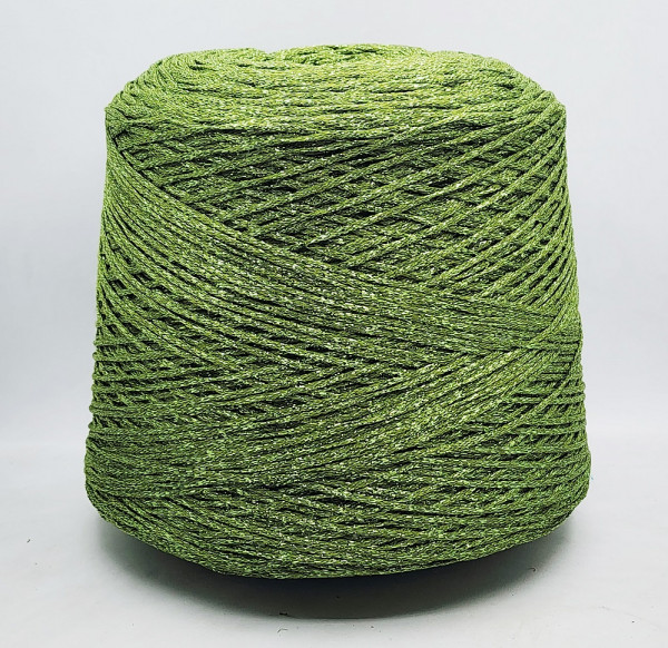 Пряжа FILAMORE COTONE LUREX 160 (80% хлопок. 20% люрекс) - 7794 оливковый