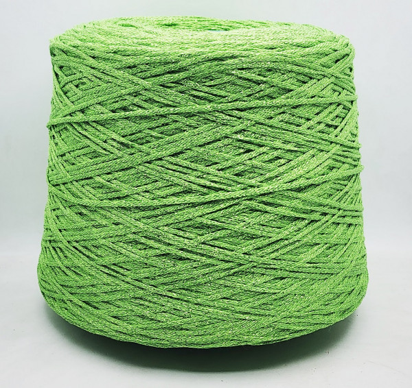 Пряжа FILAMORE COTONE LUREX 160 (80% хлопок. 20% люрекс) - 7395 лайм
